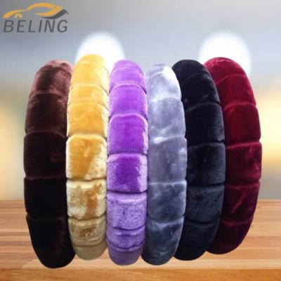 fur winter steering wheel cover universal