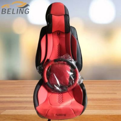 car seat cushion universal car seat cover red and black
